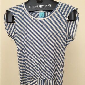 Nordstrom HIP blue and white striped shirt XS